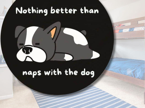Dog Lover Wood Sign | Funny Naps with the Dog Home Decor - Iron Phoenix GHG