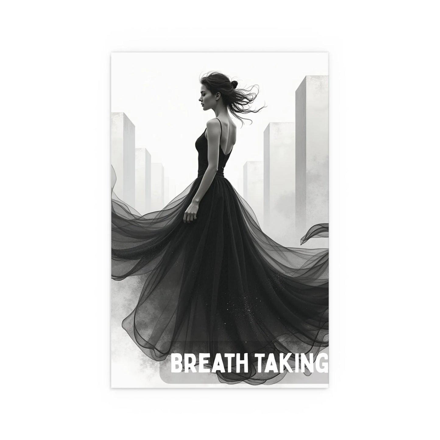 Architectural Muse Silk Poster – Modern Art, Home Décor, Gift - Iron Phoenix GHG