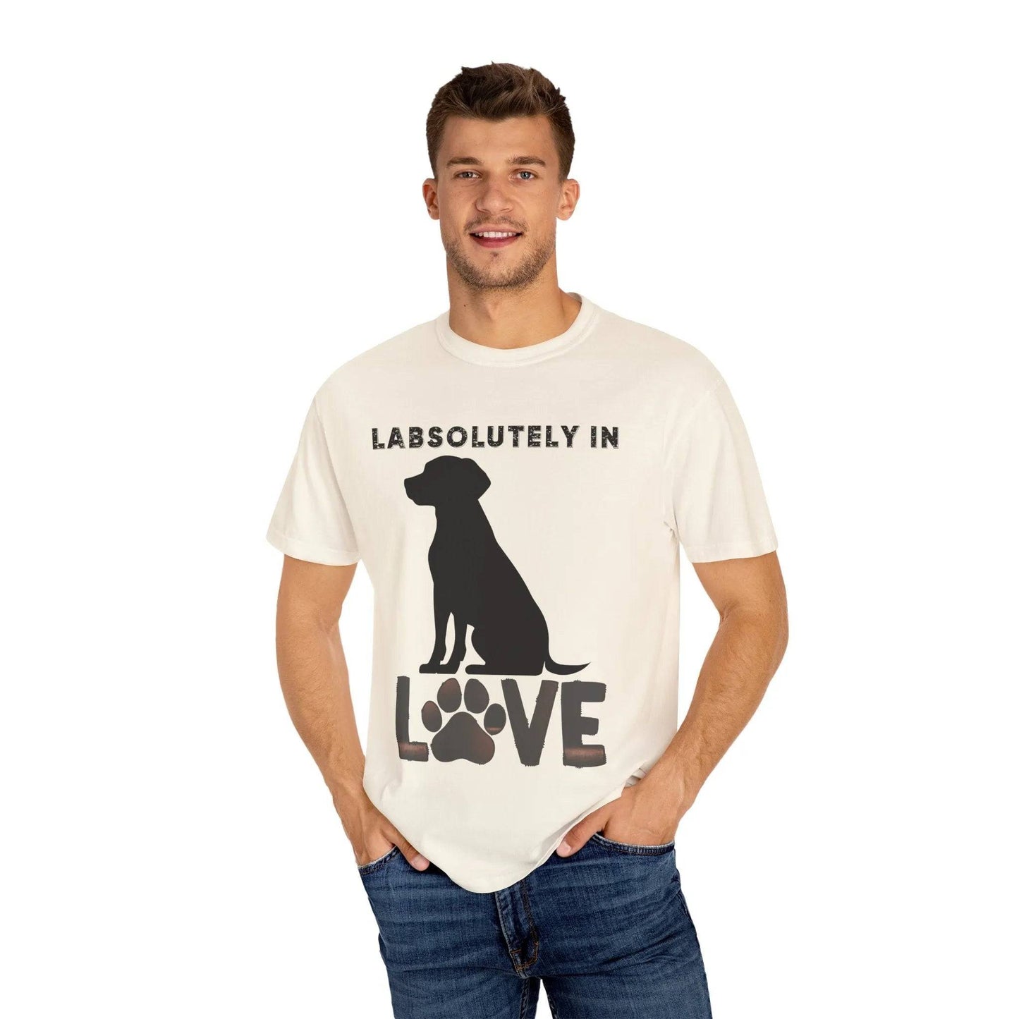 Dog Lover's T-shirt - Labs Absolutely in Love Tee, Unisex Casual Shirt for Dog Owners, Pet Appreciation Gift, Animal Lover Apparel, Perfect - Iron Phoenix GHG