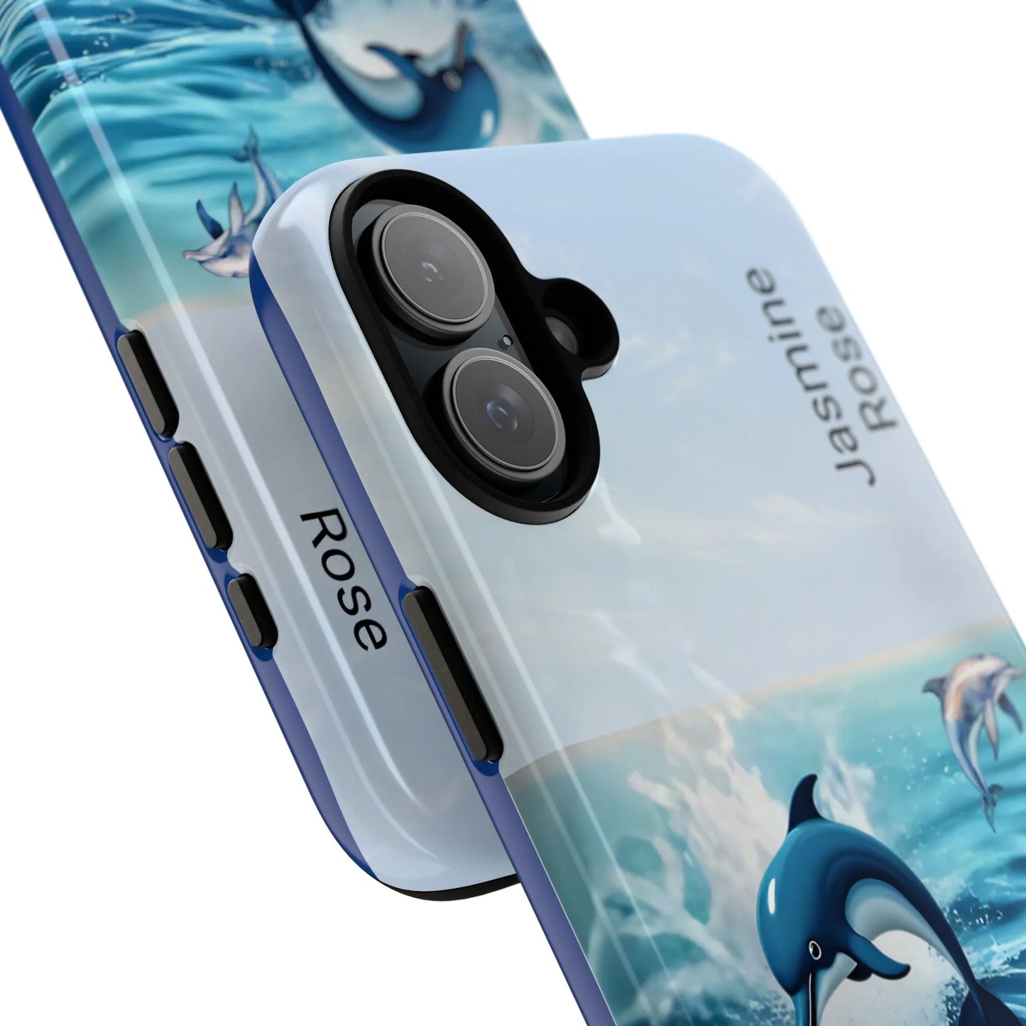 Personalized Phone Case with Dolphin Design, Ocean Vibes, Customizable Gift, Beach Lover Accessory, Ideal for Birthdays, Summer