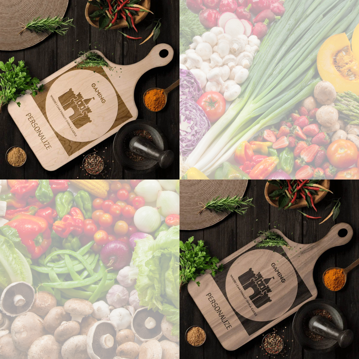 "Own a Castle" Funny Gamer Cutting Board| Iron Phoenix GHG - Iron Phoenix GHG