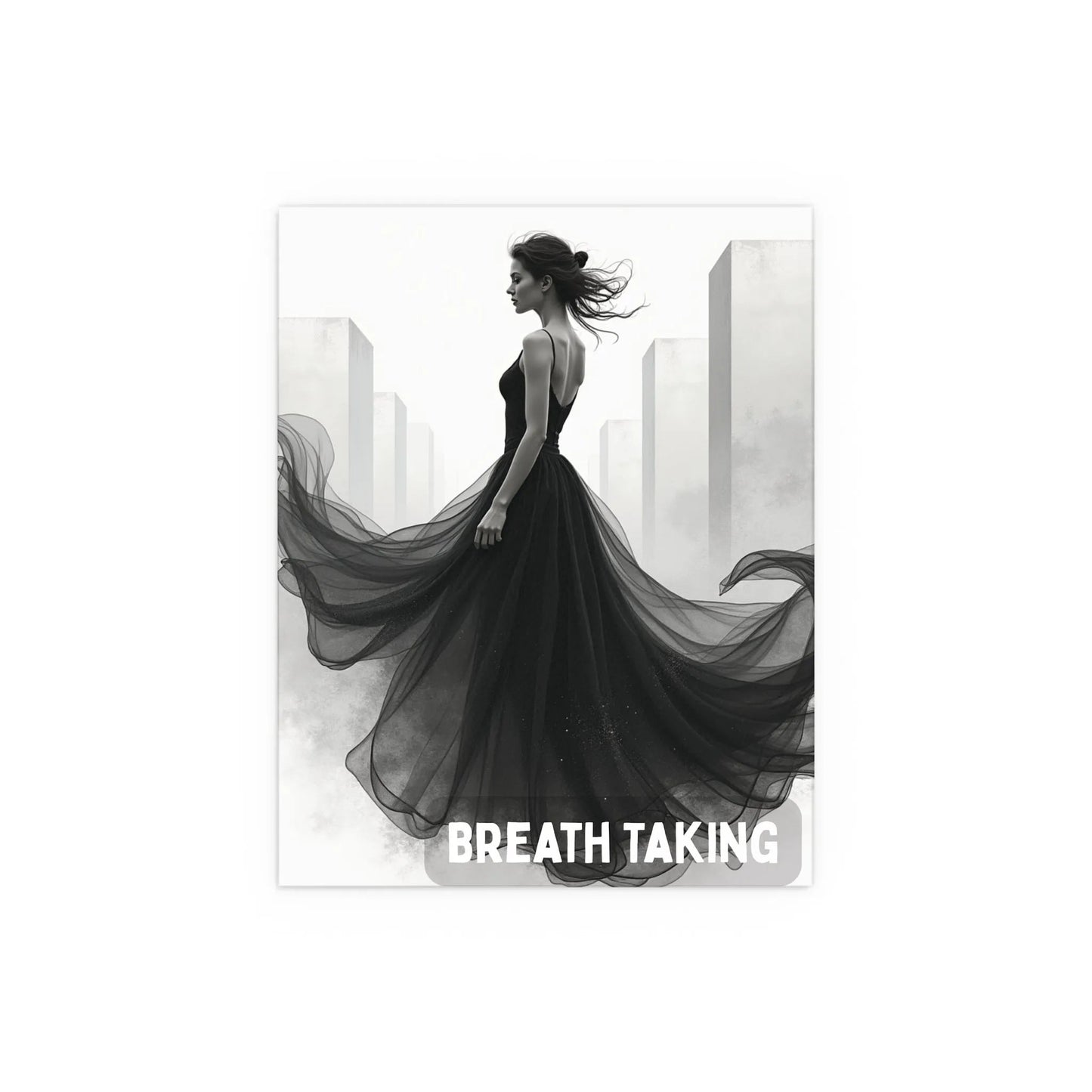 Architectural Muse Silk Poster – Modern Art, Home Décor, Gift - Iron Phoenix GHG