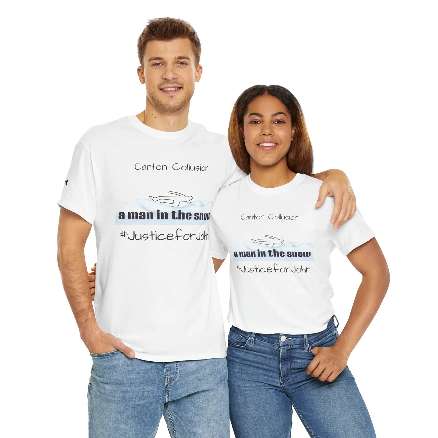Canton Collusion Man in the snow justice t-shirt Tee 2025