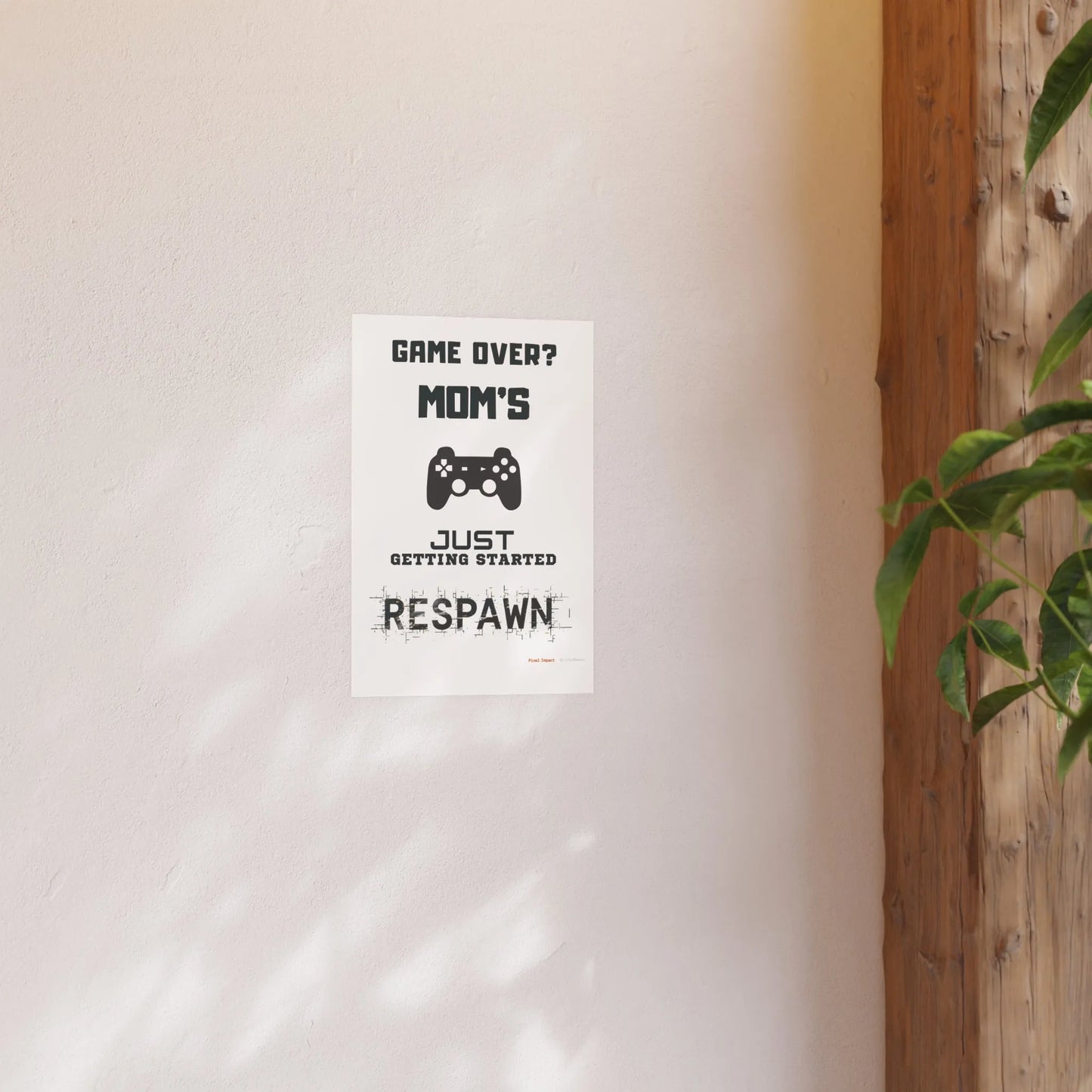 Gaming Mom Poster - Fun Wall Art for Gamers, Motivational Decor - Iron Phoenix GHG