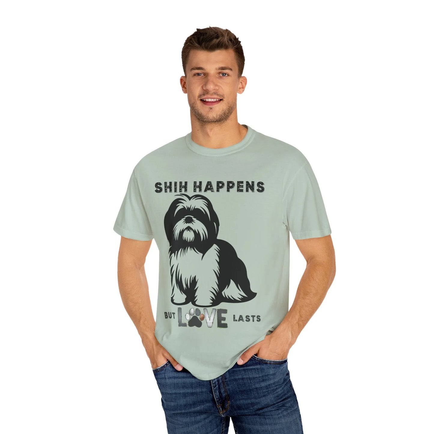 Shin Happens Dog Lover T-Shirt, Pet Owner Gift, Funny Dog Shirt, Unisex Tee, Animal Lover Apparel, Birthday Gift for Dog Moms