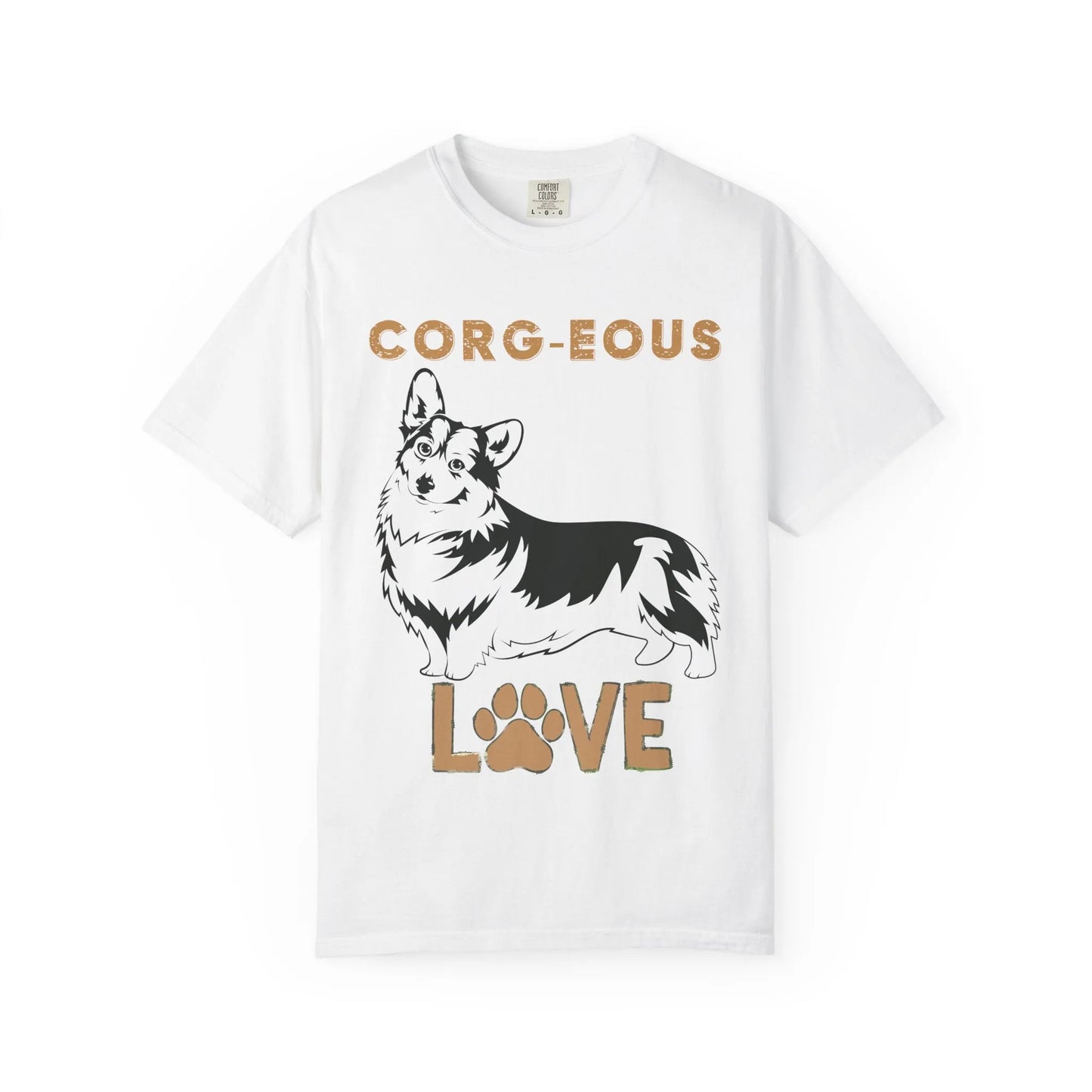 Corg-Eous Love T-Shirt, Cute Dog Lover Gift, Pet Owner Apparel, Animal Lover Tee, Perfect for Birthdays, Everyday Wear