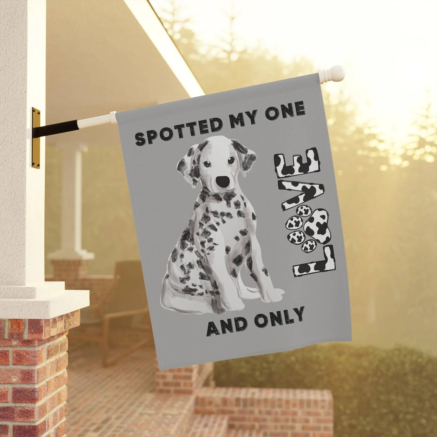 Dog Love Garden Banner, Outdoor Decor for Pet Lovers, Home & Garden Flag, Puppy Gift, Personalized Dog Decorations - Iron Phoenix GHG