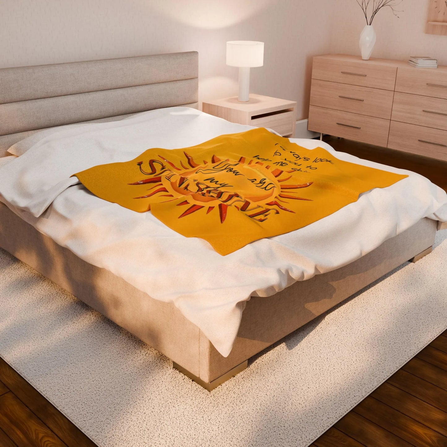 You Are My Sunshine Velveteen Plush Blanket 2025
