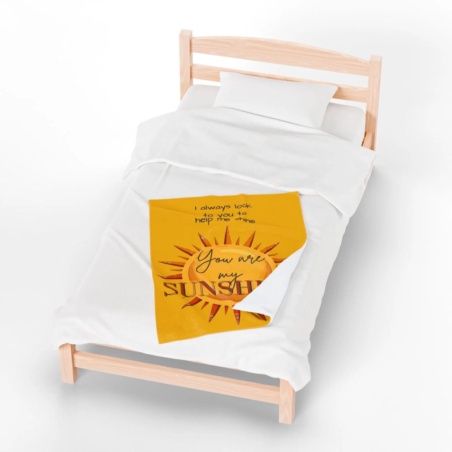 You Are My Sunshine Velveteen Plush Blanket 2025