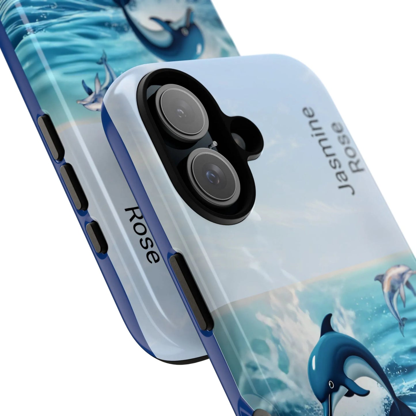 Personalized Phone Case with Dolphin Design, Ocean Vibes, Customizable Gift, Beach Lover Accessory, Ideal for Birthdays, Summer