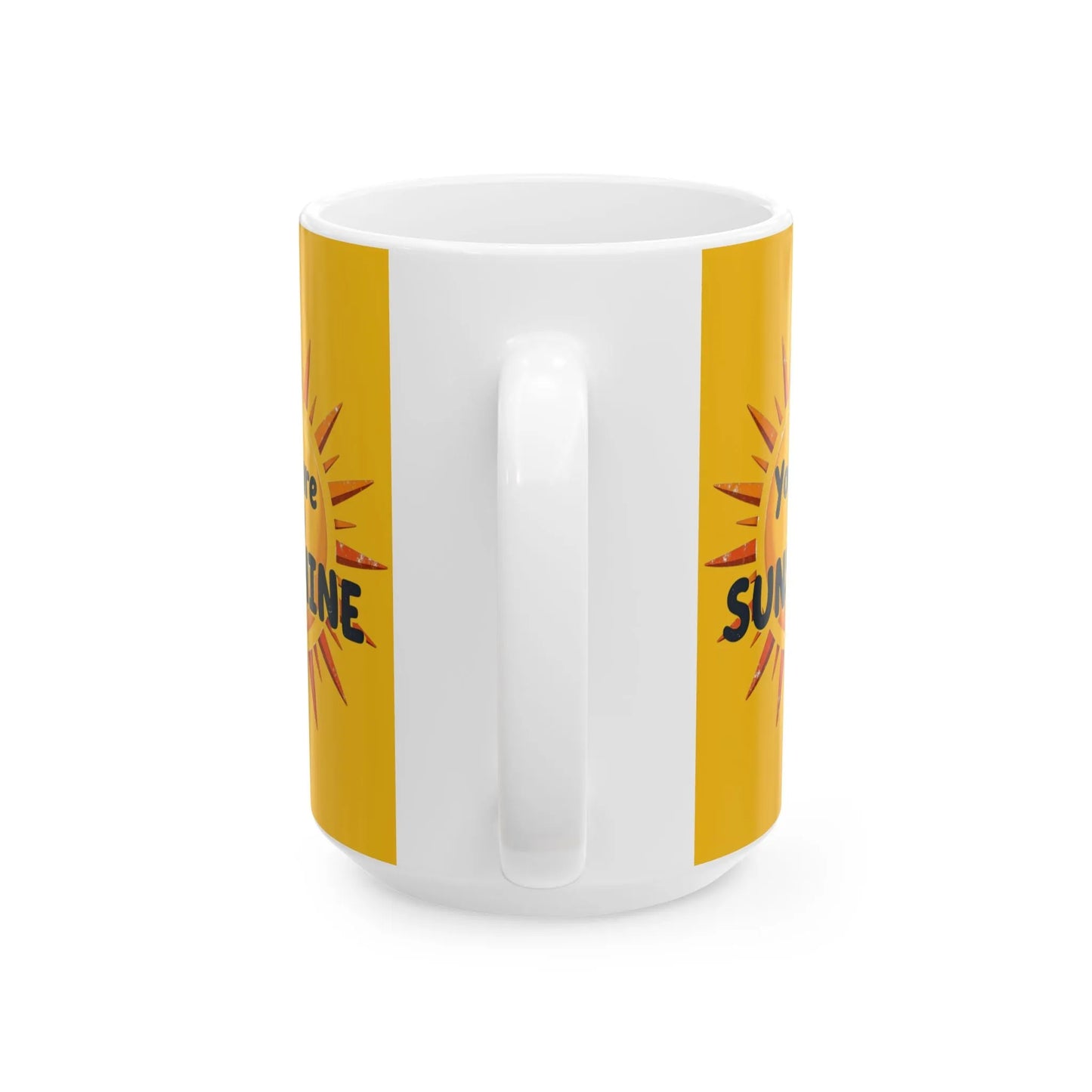 Personalized Sunshine Ceramic Mug - Brighten Every Morning, Gift for Coffee Lovers, Perfect for Birthdays, Home Office Decor, Custom Names