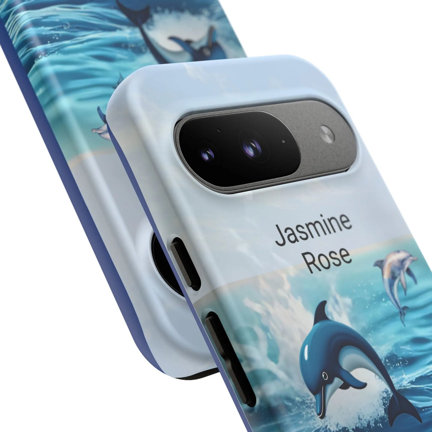 Personalized Phone Case with Dolphin Design, Ocean Vibes, Customizable Gift, Beach Lover Accessory, Ideal for Birthdays, Summer