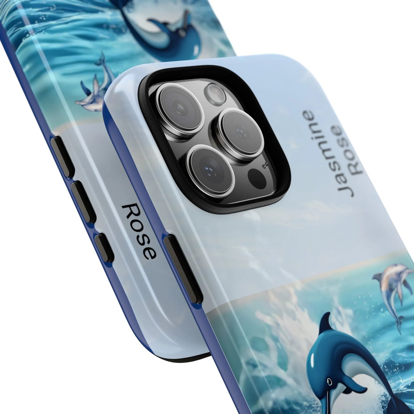 Personalized Phone Case with Dolphin Design, Ocean Vibes, Customizable Gift, Beach Lover Accessory, Ideal for Birthdays, Summer