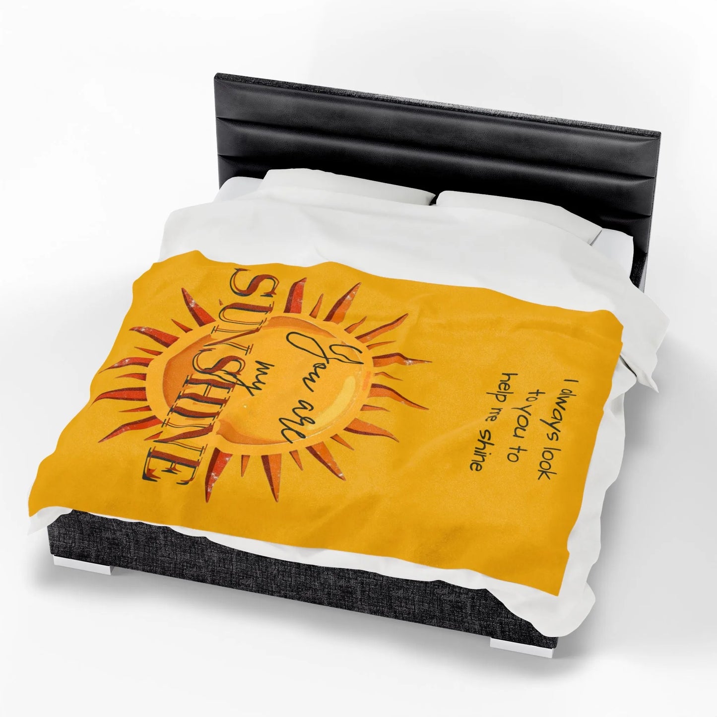 You Are My Sunshine Velveteen Plush Blanket 2025