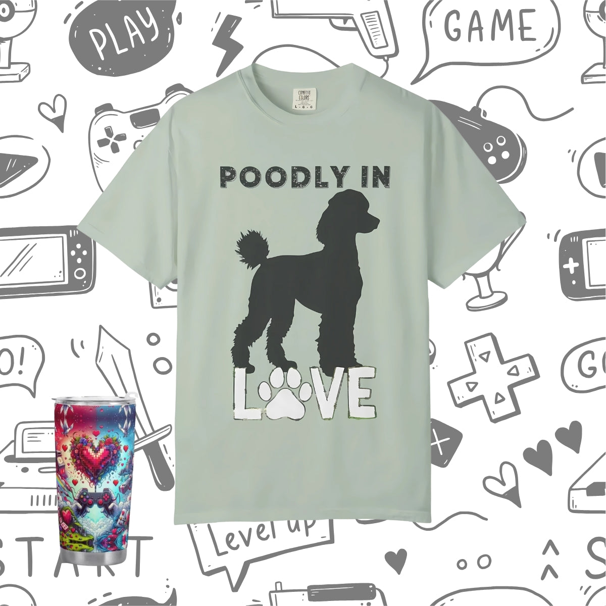 Holiday Gift, Pet Adoption Gift, Poodle Lover Gift, Ethical Fashion