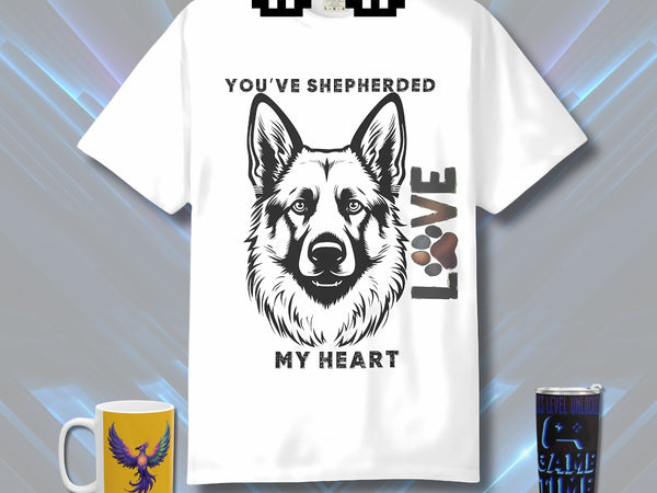 Shepherd Dog T-shirt - Cozy Unisex Tee, Pet Lover Gift - Iron Phoenix GHG