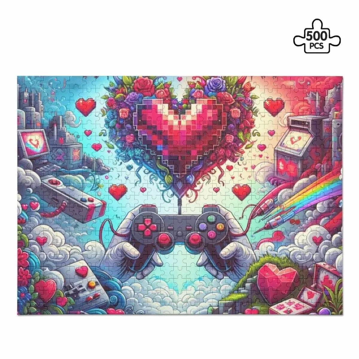 500-Piece Picture Puzzle Jigsaw - Fun Variety for Family Game Night - Iron Phoenix GHG