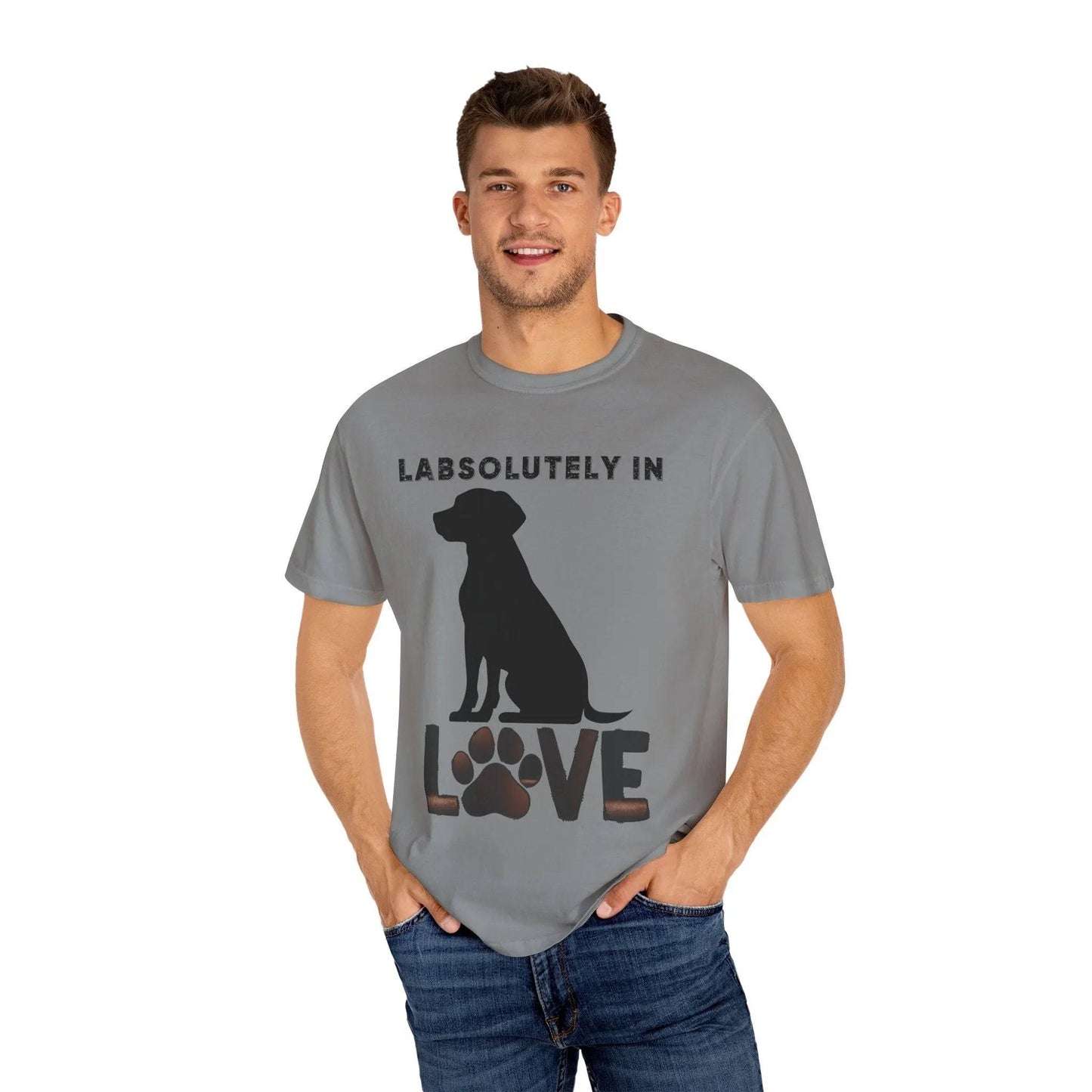 Dog Lover's T-shirt - Labs Absolutely in Love Tee, Unisex Casual Shirt for Dog Owners, Pet Appreciation Gift, Animal Lover Apparel, Perfect - Iron Phoenix GHG