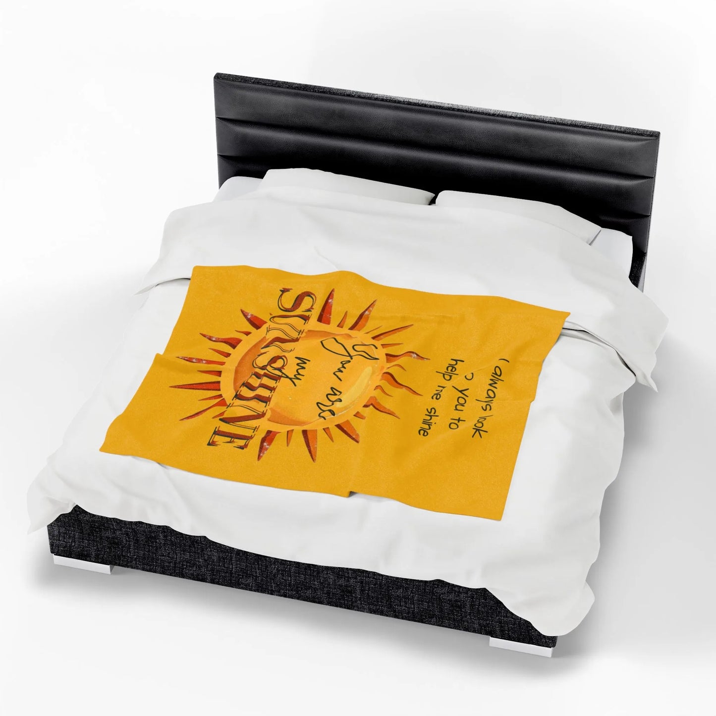 You Are My Sunshine Velveteen Plush Blanket 2025