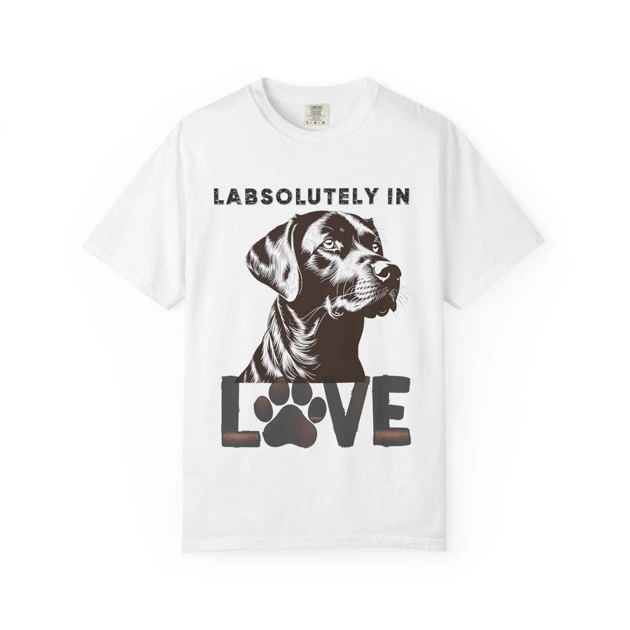 Labrador T-shirt - Labsolutely In Love Comfort Tee - Iron Phoenix GHG