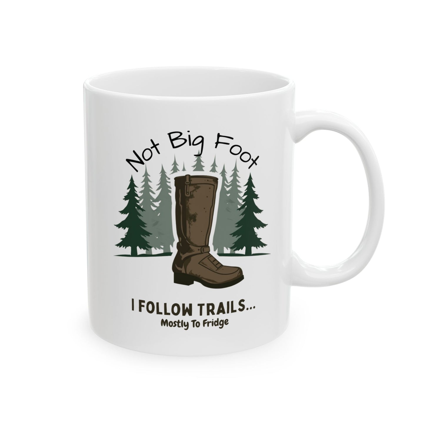 Nature Lover's Ceramic Mug - Funny Camping Gift for Outdoorsy Friends, Perfect for Coffee or Tea, 11oz and 15oz Sizes, Ideal for Birthdays, - Iron Phoenix GHG