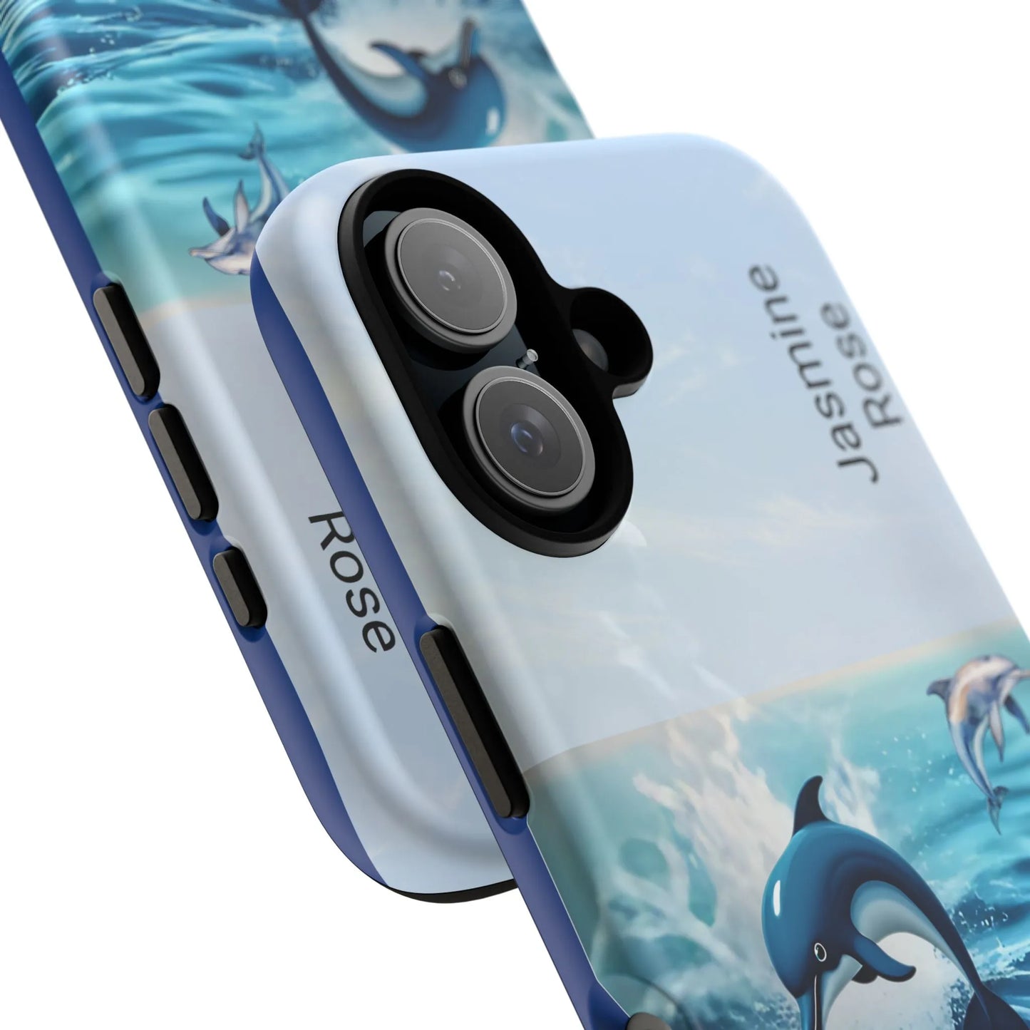 Personalized Phone Case with Dolphin Design, Ocean Vibes, Customizable Gift, Beach Lover Accessory, Ideal for Birthdays, Summer