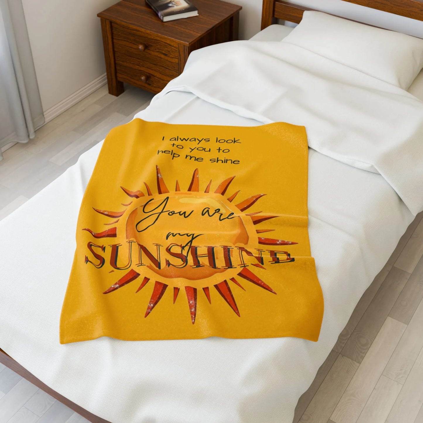 You Are My Sunshine Velveteen Plush Blanket 2025