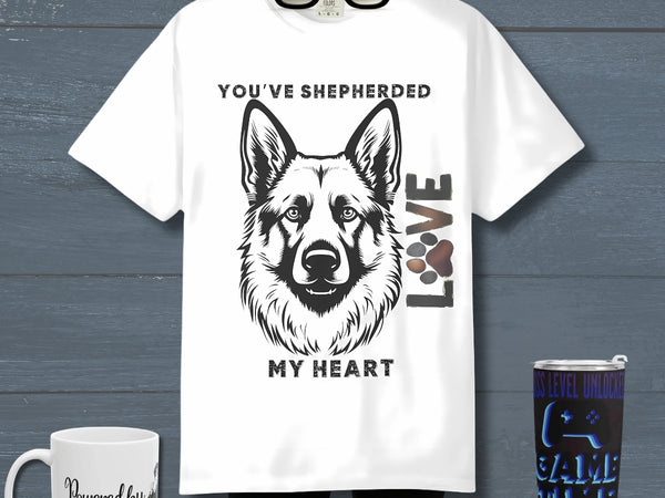 Shepherd Dog T-shirt - Cozy Unisex Tee, Pet Lover Gift - Iron Phoenix GHG