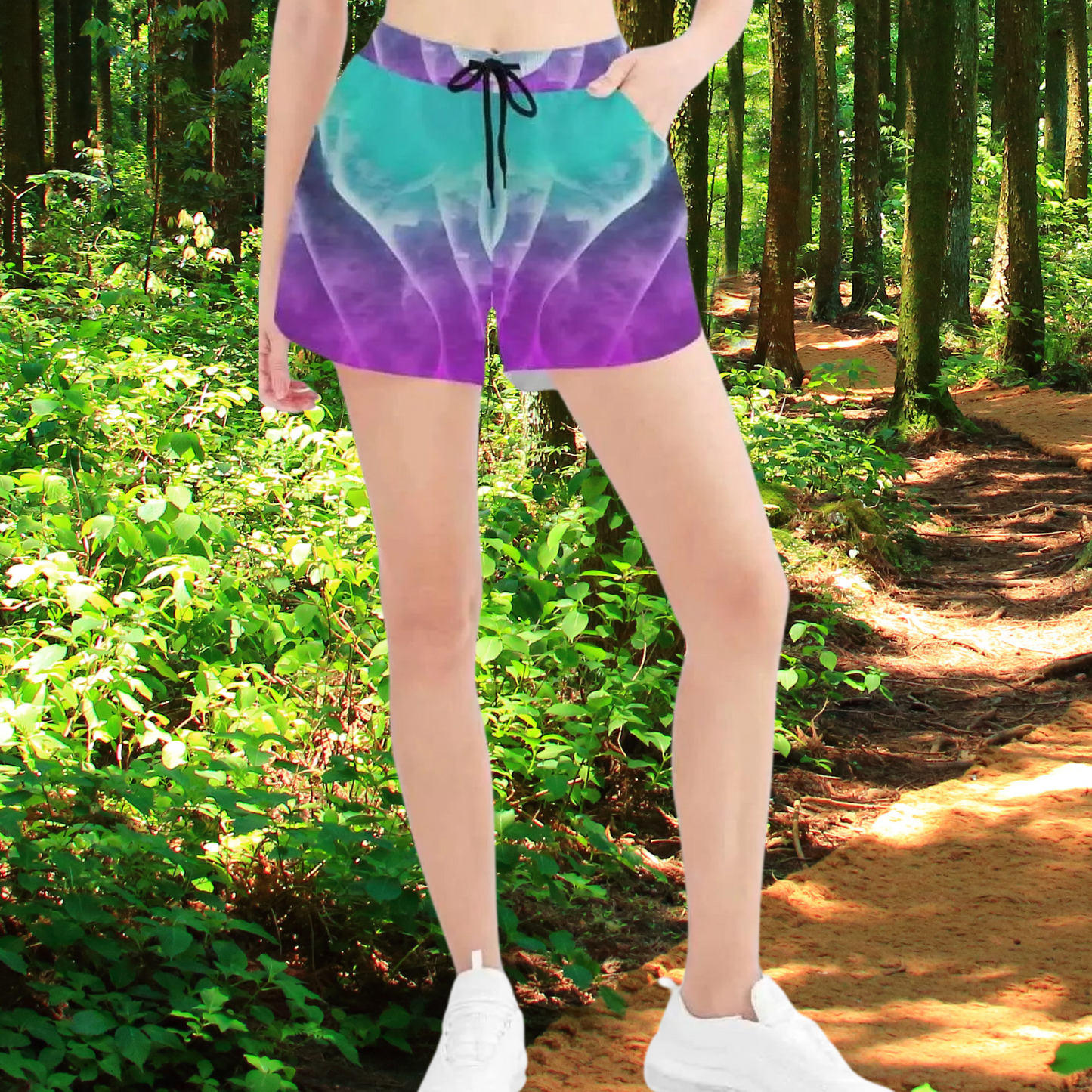 "Ethereal Cloud" Abstract Athletic Shorts| Iron Phoenix GHG