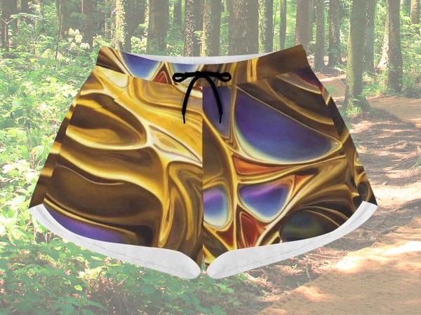 "Molten Gold" Athletic Shorts | Stylish Summer Comfort - Iron Phoenix GHG