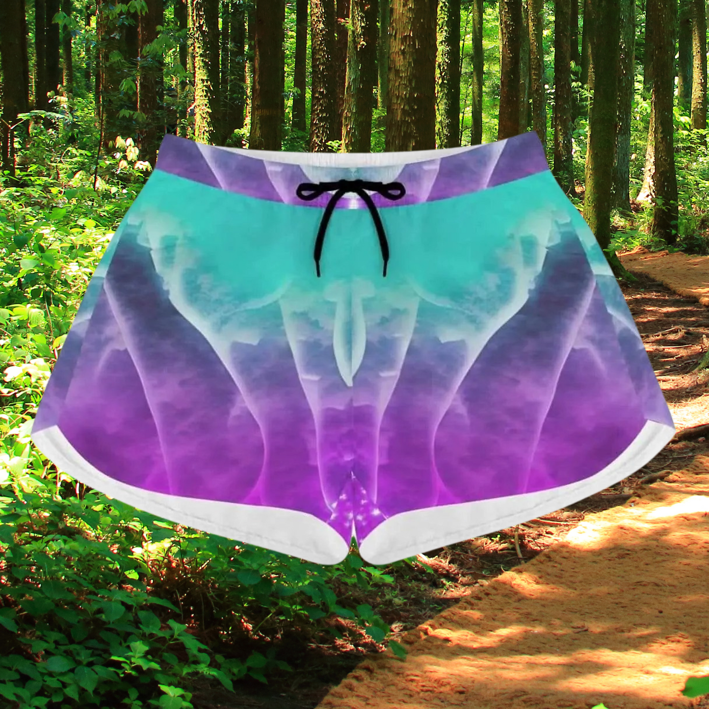 "Ethereal Cloud" Abstract Athletic Shorts| Iron Phoenix GHG