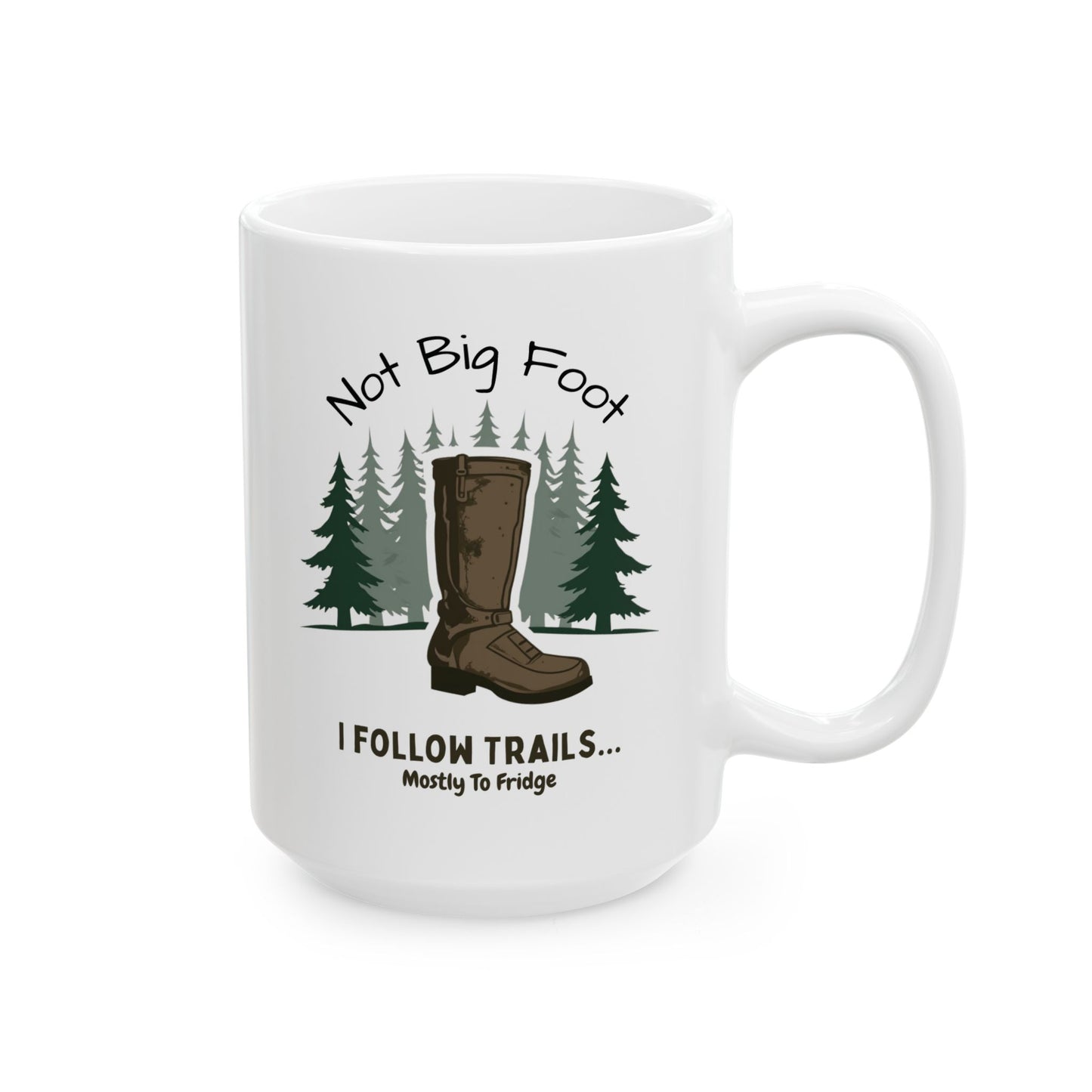 Nature Lover's Ceramic Mug - Funny Camping Gift for Outdoorsy Friends, Perfect for Coffee or Tea, 11oz and 15oz Sizes, Ideal for Birthdays, - Iron Phoenix GHG