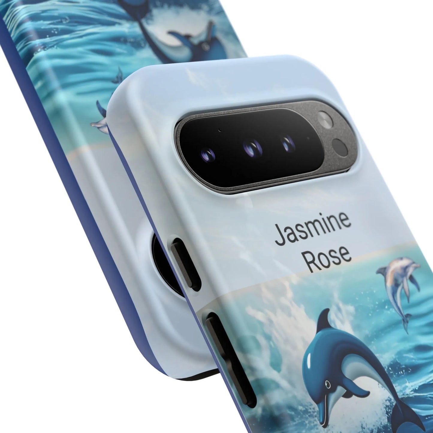 Personalized Phone Case with Dolphin Design, Ocean Vibes, Customizable Gift, Beach Lover Accessory, Ideal for Birthdays, Summer