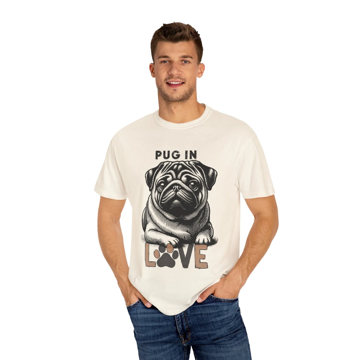 Pug Love T-Shirt, Unisex Dog Lover Tee, Cute Pet Apparel, Gift for Pet Owners, Animal Lover Shirt, Comfortable Casual Wear