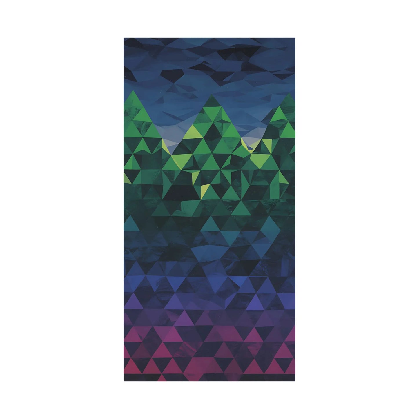 Abstract Mountain Matte Vertical Poster 2025 - Iron Phoenix GHG