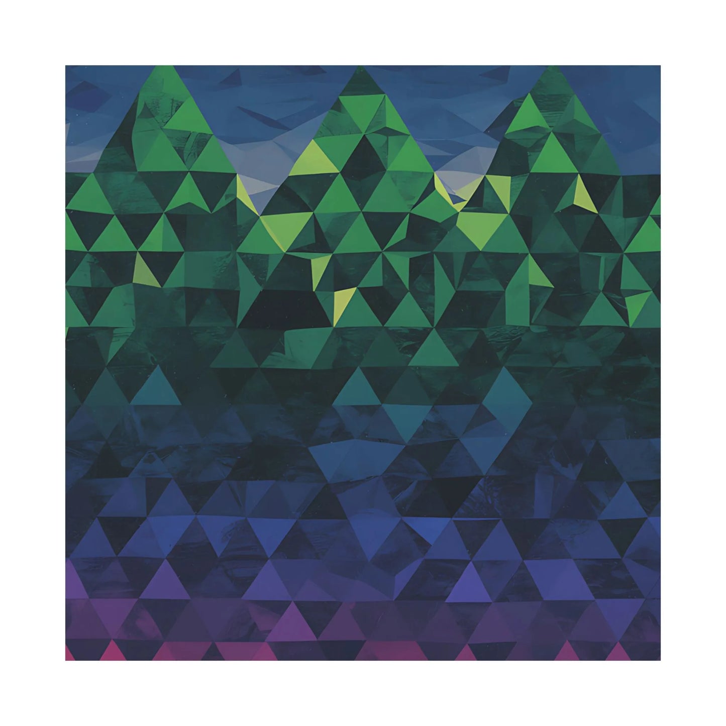 Abstract Mountain Matte Vertical Poster 2025 - Iron Phoenix GHG