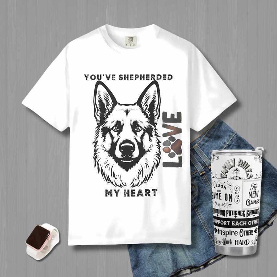 Shepherd Dog T-shirt - Cozy Unisex Tee, Pet Lover Gift - Iron Phoenix GHG