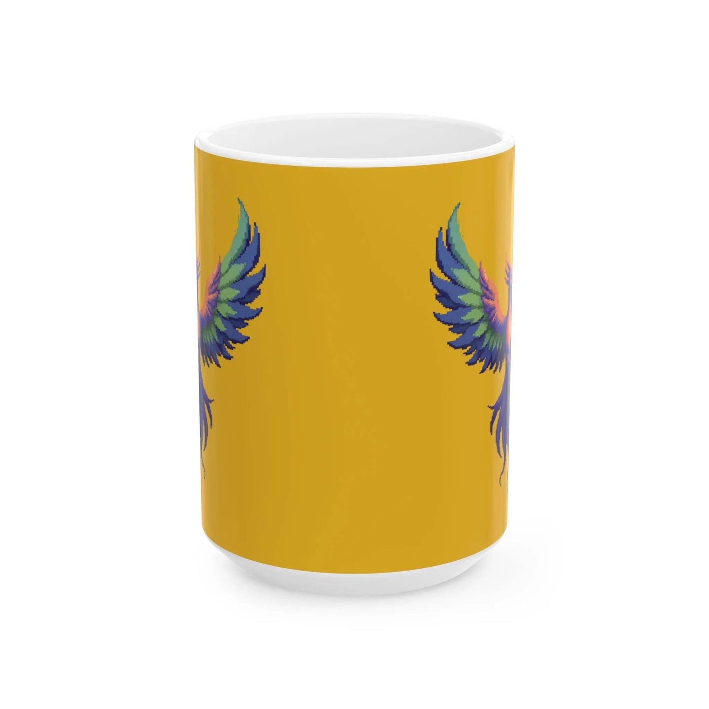 Pixel Art Phoenix Mug (11oz & 15oz)| Iron Phoenix GHG - Iron Phoenix GHG