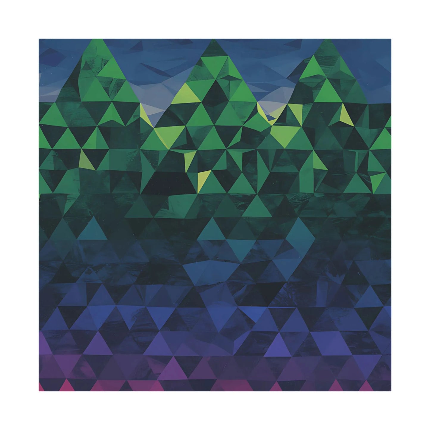 Abstract Mountain Matte Vertical Poster 2025 - Iron Phoenix GHG