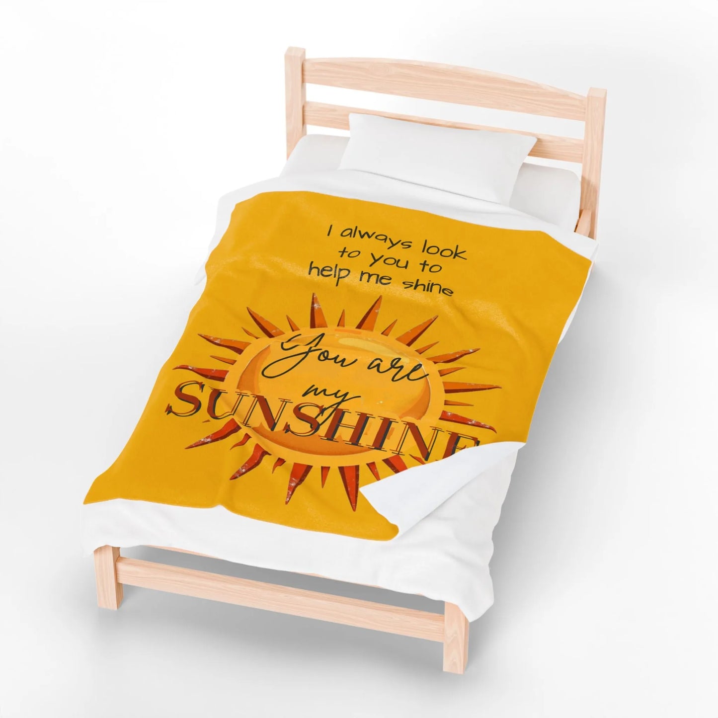 You Are My Sunshine Velveteen Plush Blanket 2025