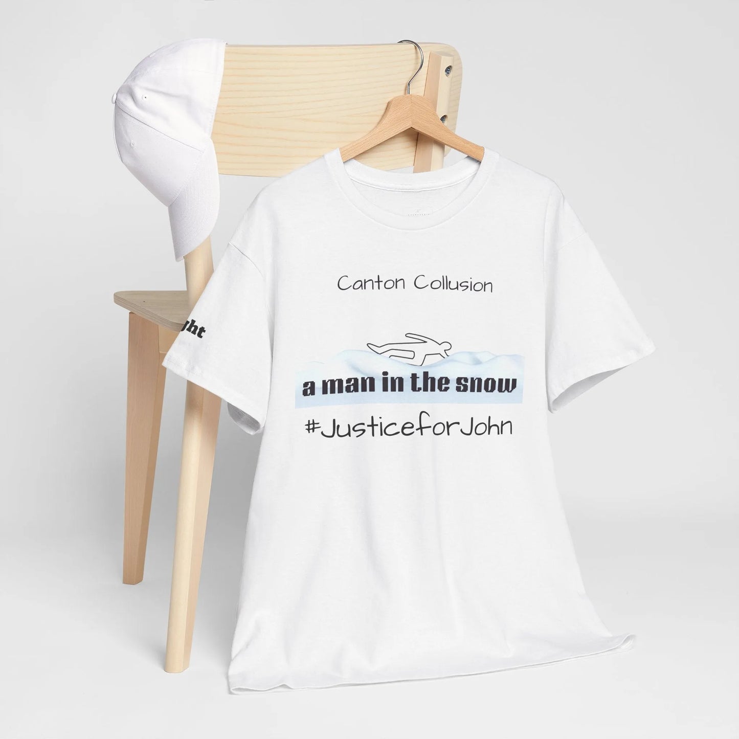 Canton Collusion Man in the snow justice t-shirt Tee 2025