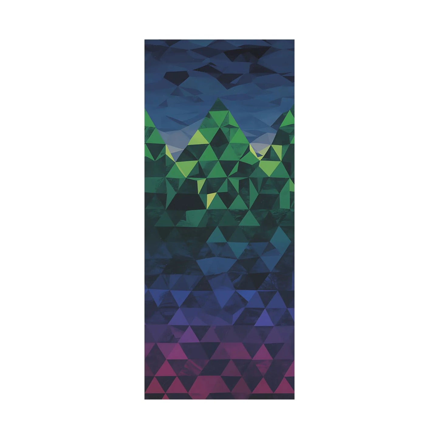 Abstract Mountain Matte Vertical Poster 2025 - Iron Phoenix GHG