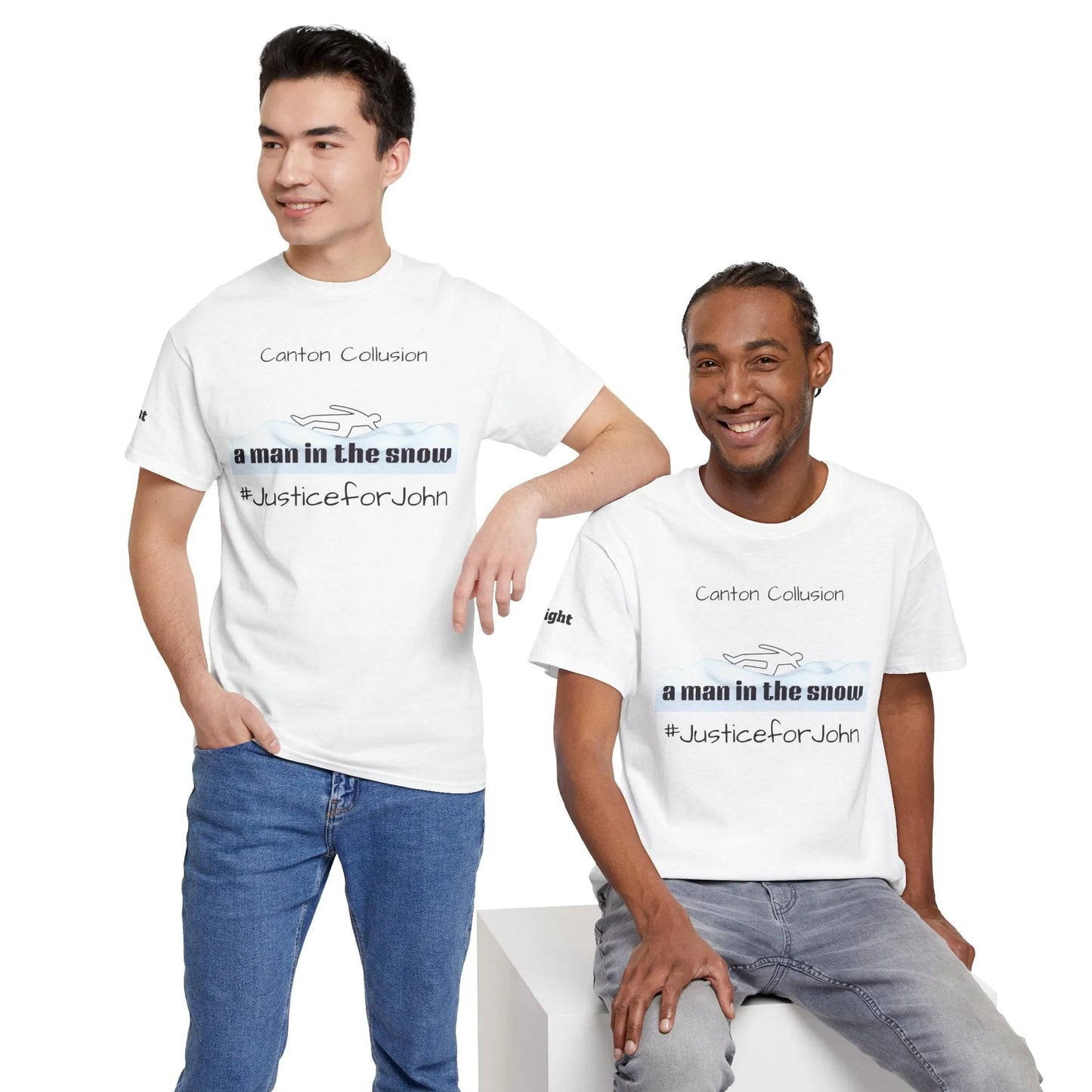 Canton Collusion Man in the snow justice t-shirt Tee 2025