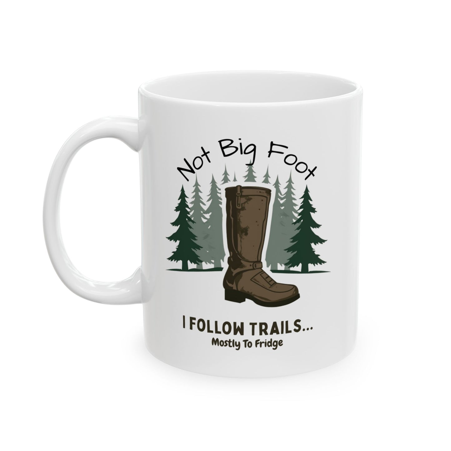 Nature Lover's Ceramic Mug - Funny Camping Gift for Outdoorsy Friends, Perfect for Coffee or Tea, 11oz and 15oz Sizes, Ideal for Birthdays, - Iron Phoenix GHG