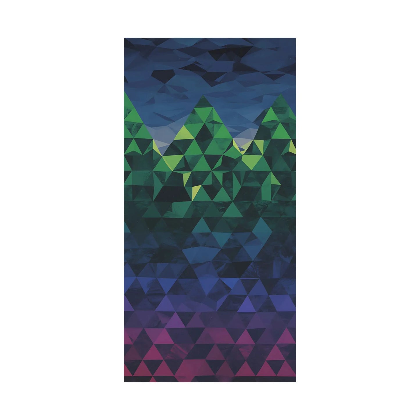 Abstract Mountain Matte Vertical Poster 2025 - Iron Phoenix GHG