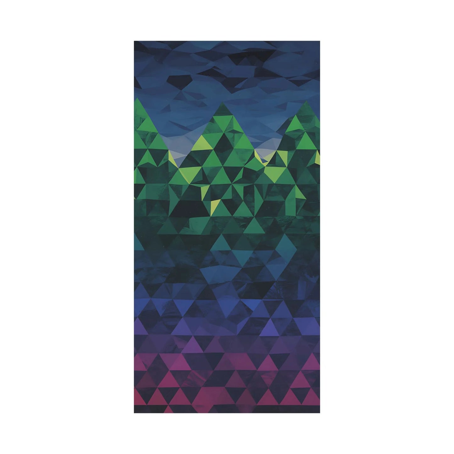 Abstract Mountain Matte Vertical Poster 2025 - Iron Phoenix GHG