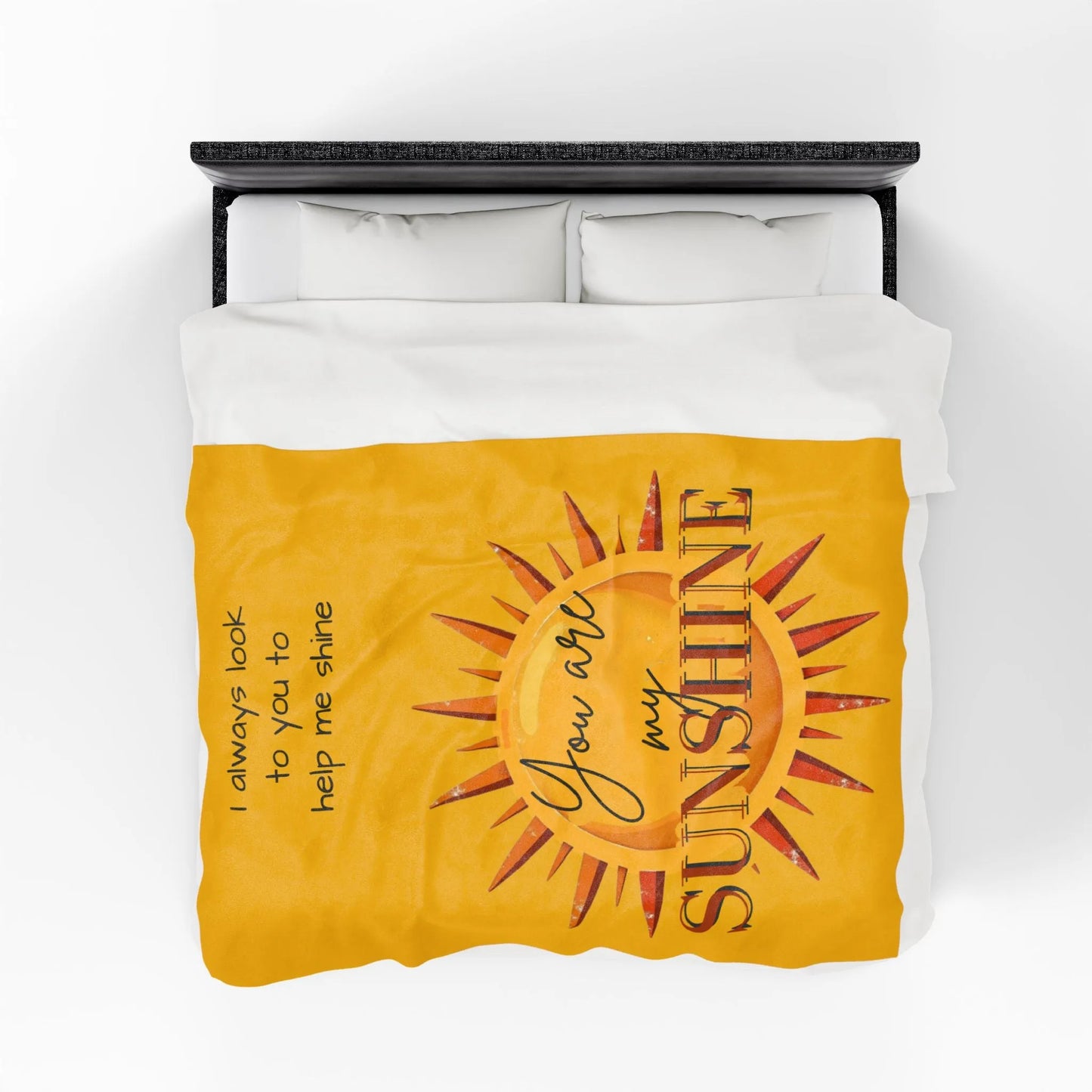 You Are My Sunshine Velveteen Plush Blanket 2025