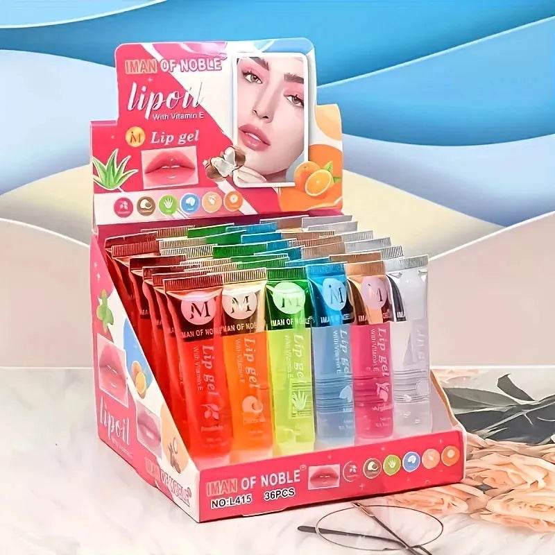 6Pcs Moisturizing Lip Gloss Set 18g (by GlowLuxe) Eco 2025 - Iron Phoenix GHG