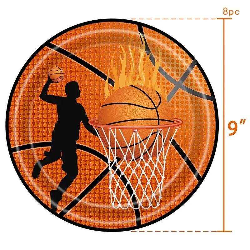 Tableware Set - Basketball Eco Plates & Cups - Iron Phoenix GHG