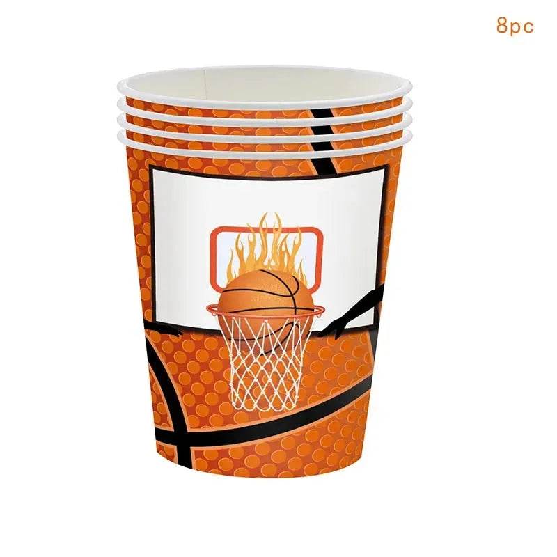 Tableware Set - Basketball Eco Plates & Cups - Iron Phoenix GHG
